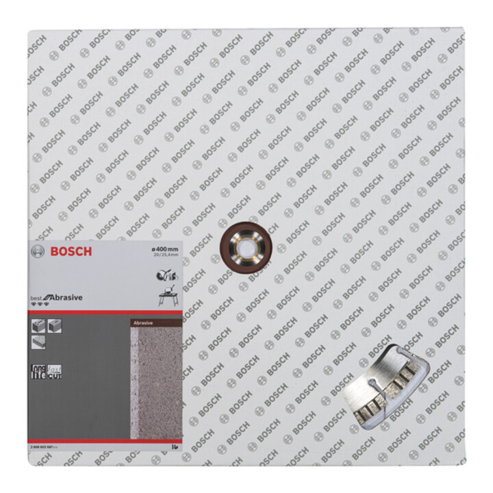 Disque à tronçonner diamanté Bosch Meilleur pour abrasif 400 x 20,00/25,40 x 3,2 x 12 mm