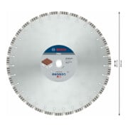 Disque à tronçonner diamanté Bosch Meilleur pour abrasif 450 x 25,40 x 3,6 x 12 mm-5