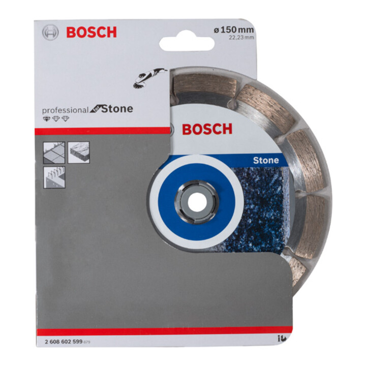 Disque à tronçonner diamanté Bosch Standard for Stone 150 x 22,23 x 2 x 10 mm