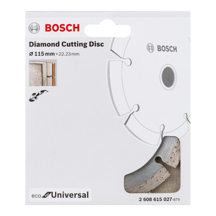 Disque à tronçonner diamanté Eco For Universal Bosch, D : 115 mm