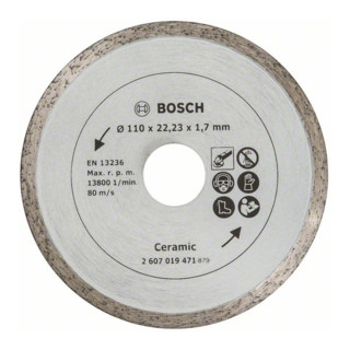 Disque à tronçonner diamanté Bosch pour carrelage