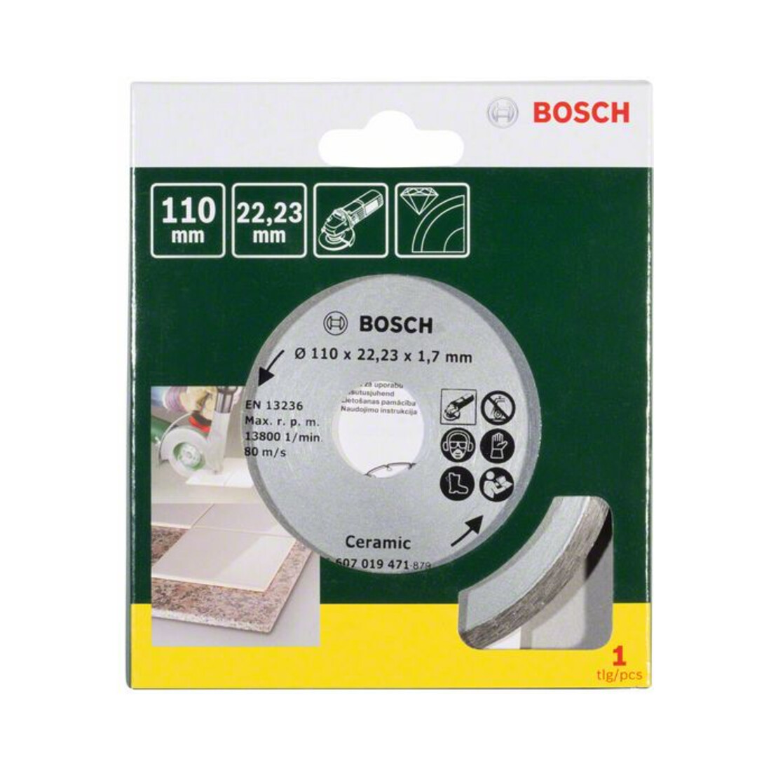 Disque à tronçonner diamanté Bosch pour carrelage