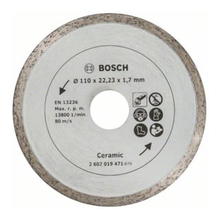 Disque à tronçonner diamanté Bosch pour carrelage
