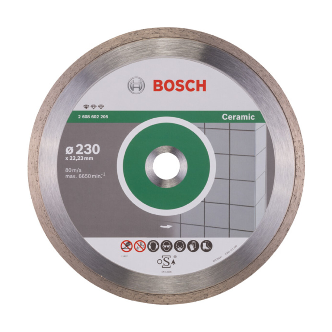 Disque à tronçonner diamanté Standard for Ceramic 230 x 22,23 x 1,6 x 7 mm