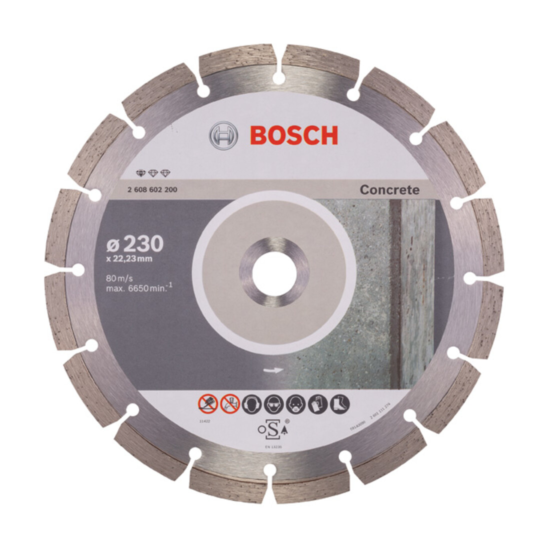 Disque à tronçonner diamanté Standard for Concrete 230 x 22,23 x 2,3 x 10 mm