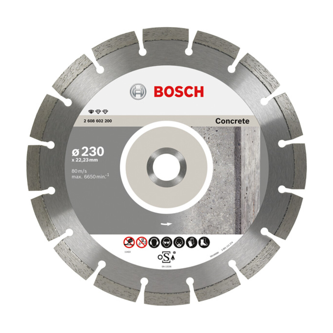Disque à tronçonner diamanté Standard for Concrete 230 x 22,23 x 2,3 x 10 mm