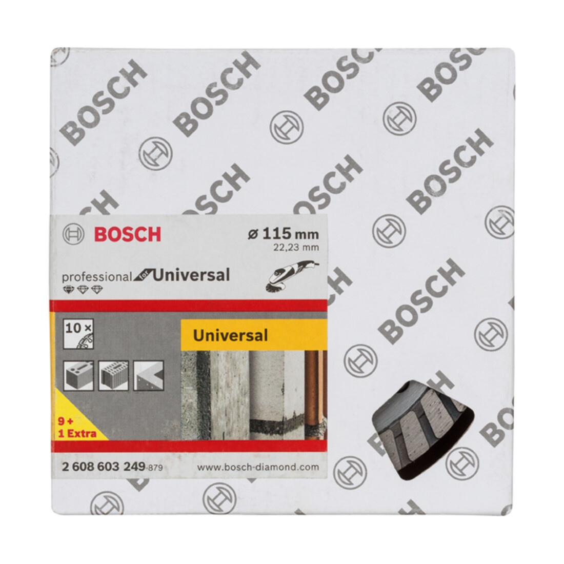 Disque à tronçonner diamanté Standard for Universal Turbo 115 x 22,23 x 2 x 10 mm