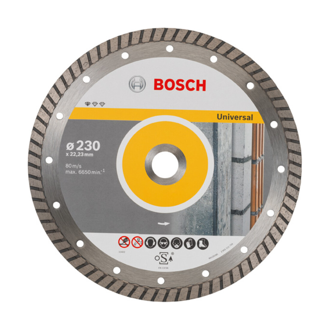 Disque à tronçonner diamanté Standard for Universal Turbo 230 x 22,23 x 2,5 x 10 mm