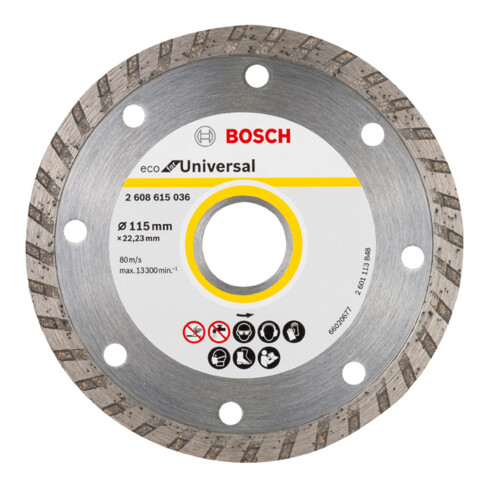 Disque à tronçonner diamanté Turbo Eco For Universal Bosch