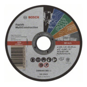 Meules de tronçonnage Bosch Multi Construction Rapido, droite