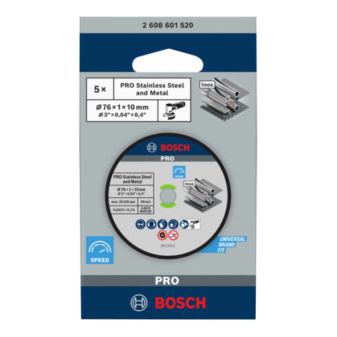 Disque à tronçonner Expert for Inox A 60 R INOX BF; 76 mm; 1 mm; 10 mm