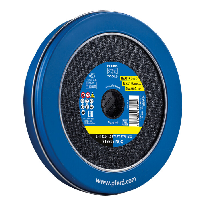 Disque à tronçonner PFERD (INOX) EHT 125-1,0mm BOX