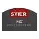 Disque à tronçonner STIER 230 x 1,9 x 22,23 droit, inox/acier inoxydable-5