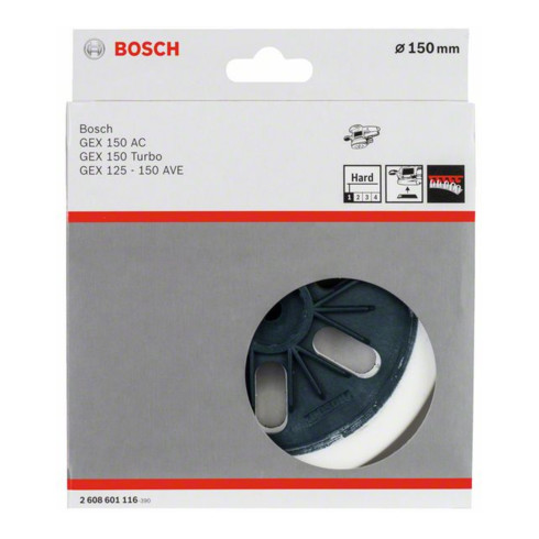 Plateau de ponçage Bosch dur 150 mm