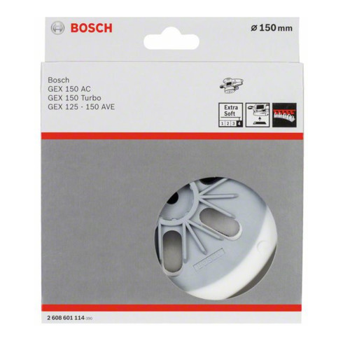Plateau de ponçage Bosch extra souple 150 mm