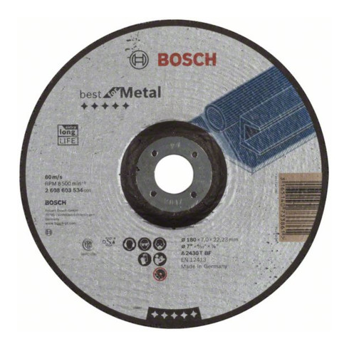 Disque de meulage Bosch coudé Meilleur pour le métal A 2430 T BF