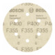 Disque abrasif F355, pack de 5 150 mm, 400