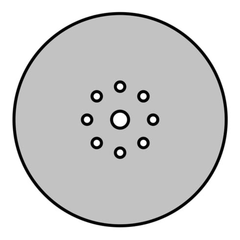 Disque abrasif Klingspor PS 33 BK 225 mm grain 180 forme du trou GLS38