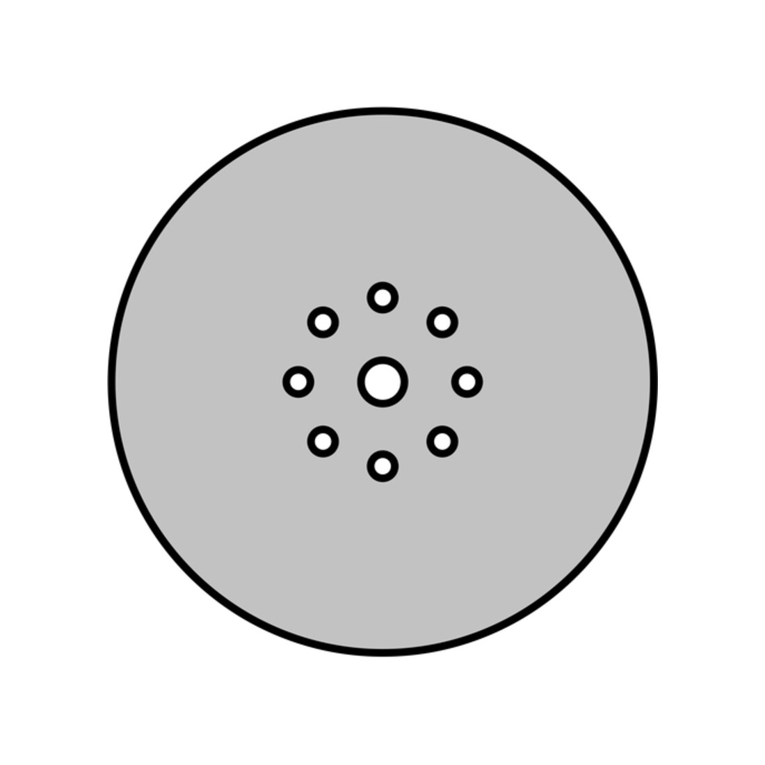 Disque abrasif Klingspor PS 33 BK 225 mm grain 220 forme du trou GLS38