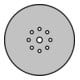 Disque abrasif Klingspor PS 33 CK 225 mm grain 120 forme du trou GLS38-4