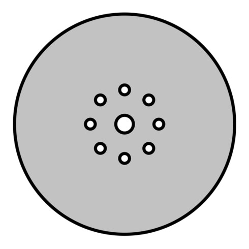 Disque abrasif Klingspor PS 33 CK 225 mm grain 120 forme du trou GLS38