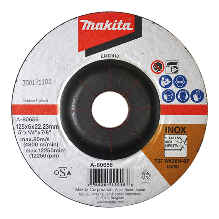 Makita Disques à ébarber 115 mm, 25 pièces A-80640-25