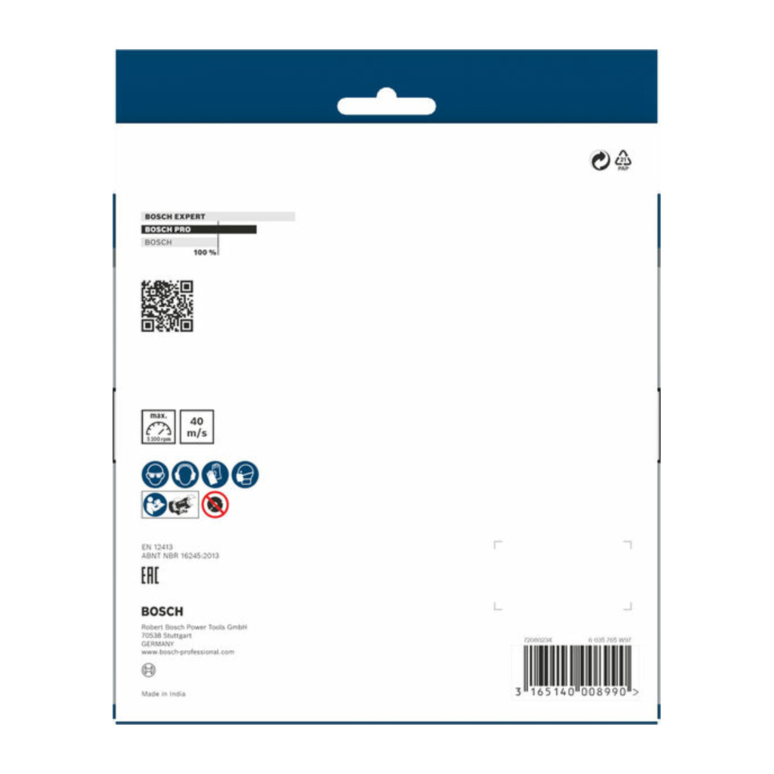 Disque abrasif pour ponceuses doubles Bosch, grain 24