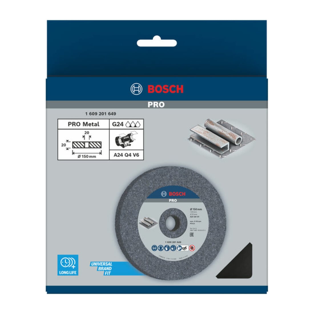 Disque abrasif pour ponceuses doubles Bosch, grain 24