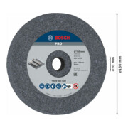Disque abrasif pour ponceuses doubles Bosch, grain 24-5
