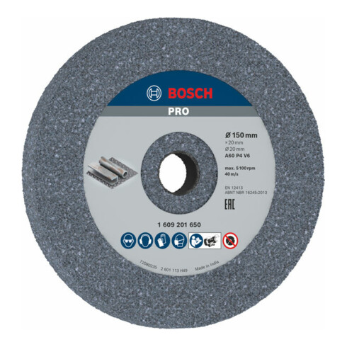 Disque abrasif pour ponceuses doubles Bosch, grain 60