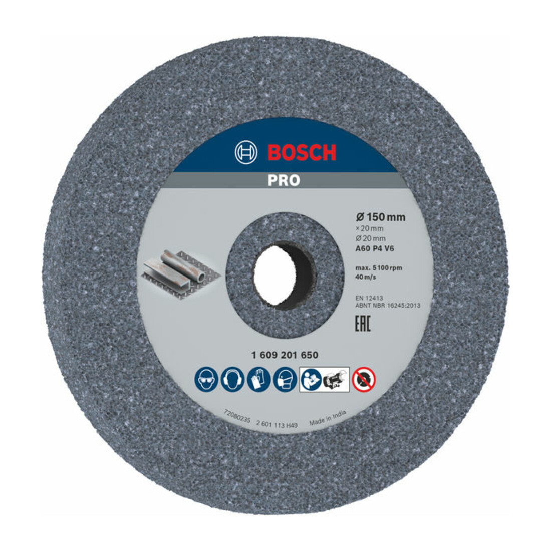Disque abrasif pour ponceuses doubles Bosch, grain 60