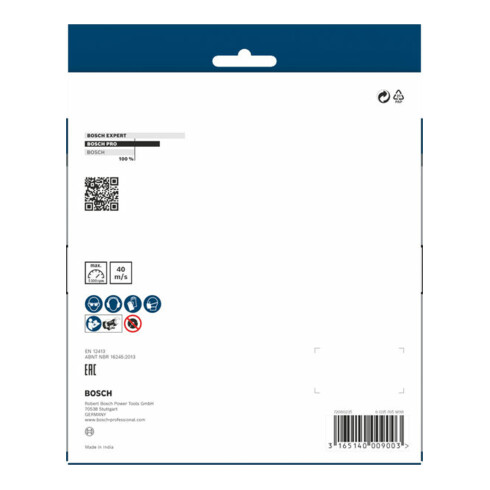 Disque abrasif pour ponceuses doubles Bosch, grain 60