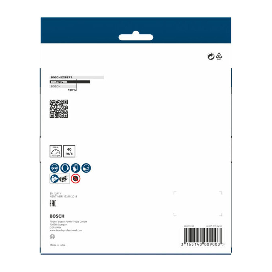 Disque abrasif pour ponceuses doubles Bosch, grain 60