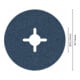 Disque abrasif sur fibres R574, Best for Metal D = 115 mm ; G = 120