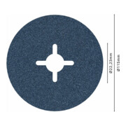 Disque en fibre Bosch R574 Best for Metal zirconia alumina-4