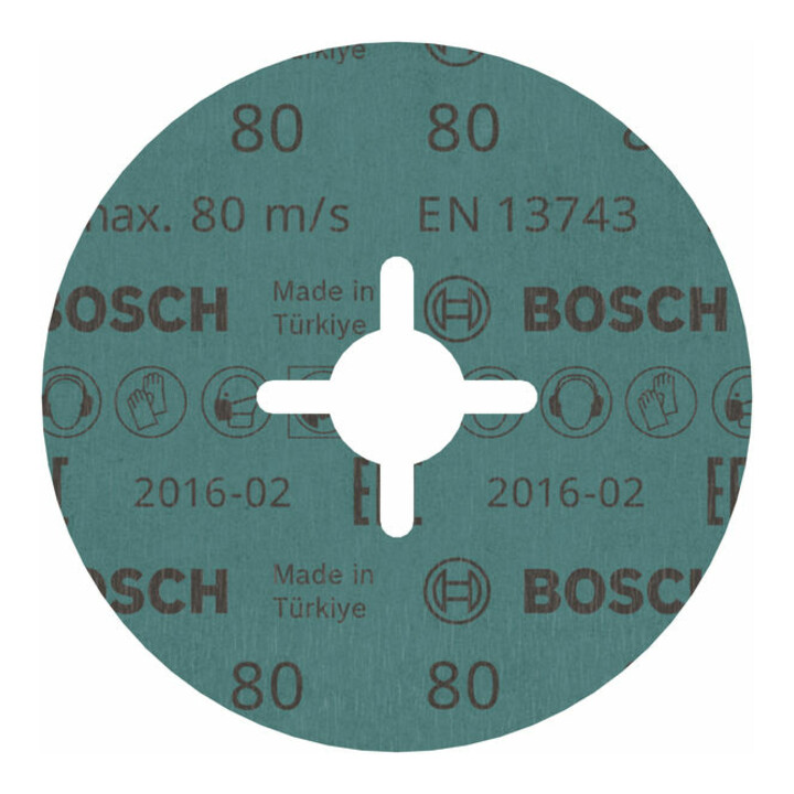 Disque abrasif sur fibres R574, Best for Metal D = 115 mm ; G = 80