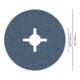 Disque abrasif sur fibres R574, Best for Metal D = 115 mm ; G = 80