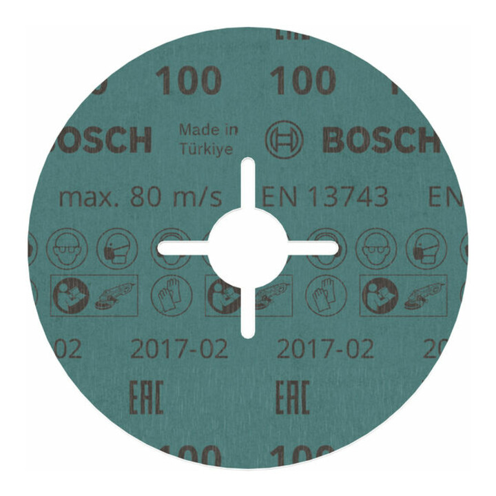 Disque abrasif sur fibres R780, Best for Metal + Inox 125 x 22,23 mm, G100