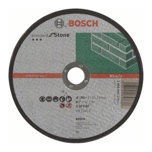 Disque à tronçonner droit Bosch Standard pour Stone C 30 S BF