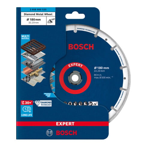 Disque de coupe Bosch Expert Diamond Metal Wheel, 180 x 22,23 mm