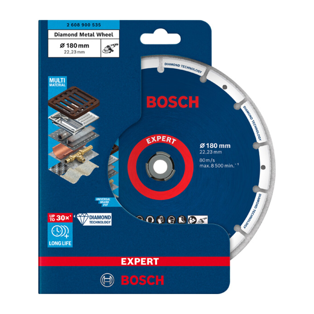 Disque de coupe Bosch Expert Diamond Metal Wheel, 180 x 22,23 mm