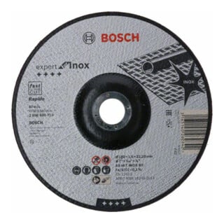 Disque à tronçonner à moyeu déporté Expert for Inox - Rapido AS 46 T INOX BF, 230 mm, 1,9 mm