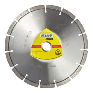 Disque de coupe diamanté Klingspor DT 350 U 150 x 2,4 x 22,23 mm 11 segments 33 x 2,4 x 10 mm, denture standard