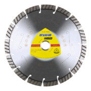 Disque de coupe diamanté Klingspor DT 650 UD 230 x 2,6 x 22,23 mm 15 segments 42 x 2,6 x 12 mm, Standard Turbo