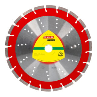 Disque de coupe diamanté Klingspor DT 900 BX 400 x 3,6 x 25,4 mm 26 segments 40 x 3,6 x 12 mm, denture standard