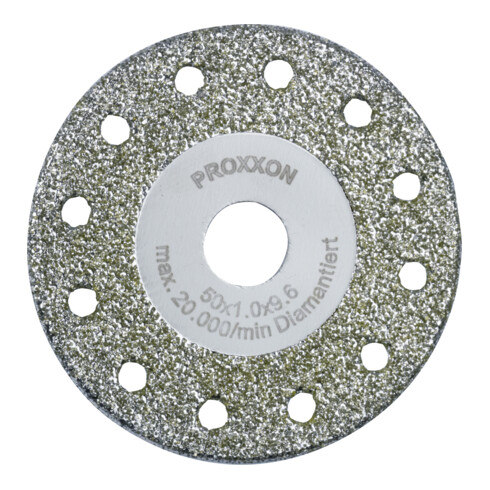 Disque de coupe et de profilage Proxxon, diamanté 50 x 1 x 10 mm, pour LHW + LHW/A
