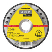 Roue de tronçonnage Klingspor A 24 R Supra Kronenflex® pour l'acier