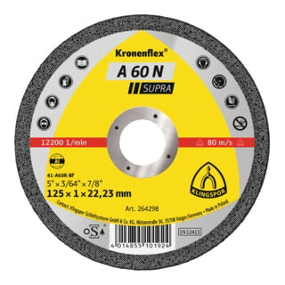 Klingspor A 60 N Disques à tronçonner