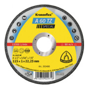 Disque de coupe Klingspor A 60 TZ115 x 1 x 22,23 mm plat