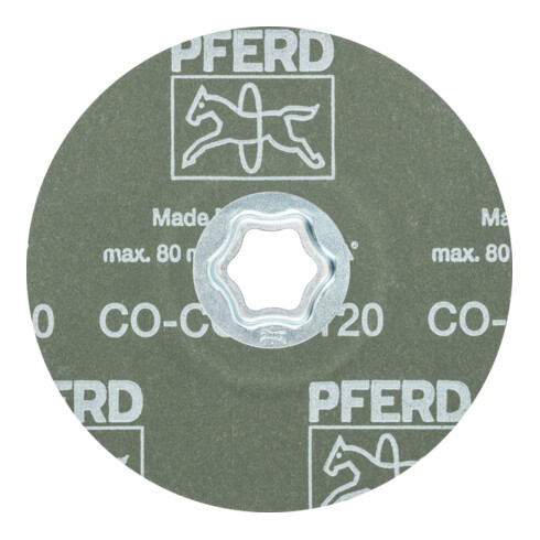 Disque de fibre COMBICLICK CO-COOL D. 125 mm granul. 120 INOX/aluminium grain cé